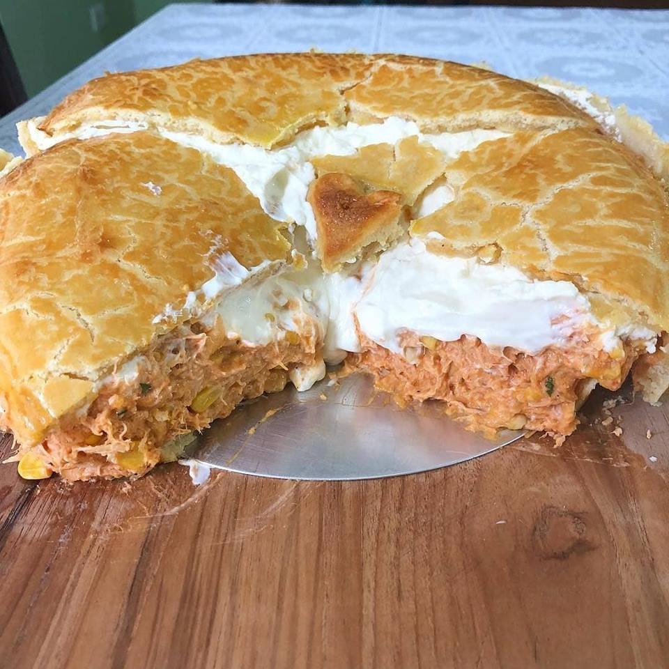Empadão de Fricassé e Abobrinha Agridoce